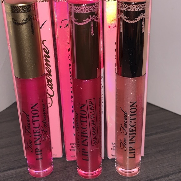 MSRP $33 each✨BUNDLE OF 3✨Too Faced NEW IN BOX Lip Injections (Comes As Is) - Picture 4 of 6